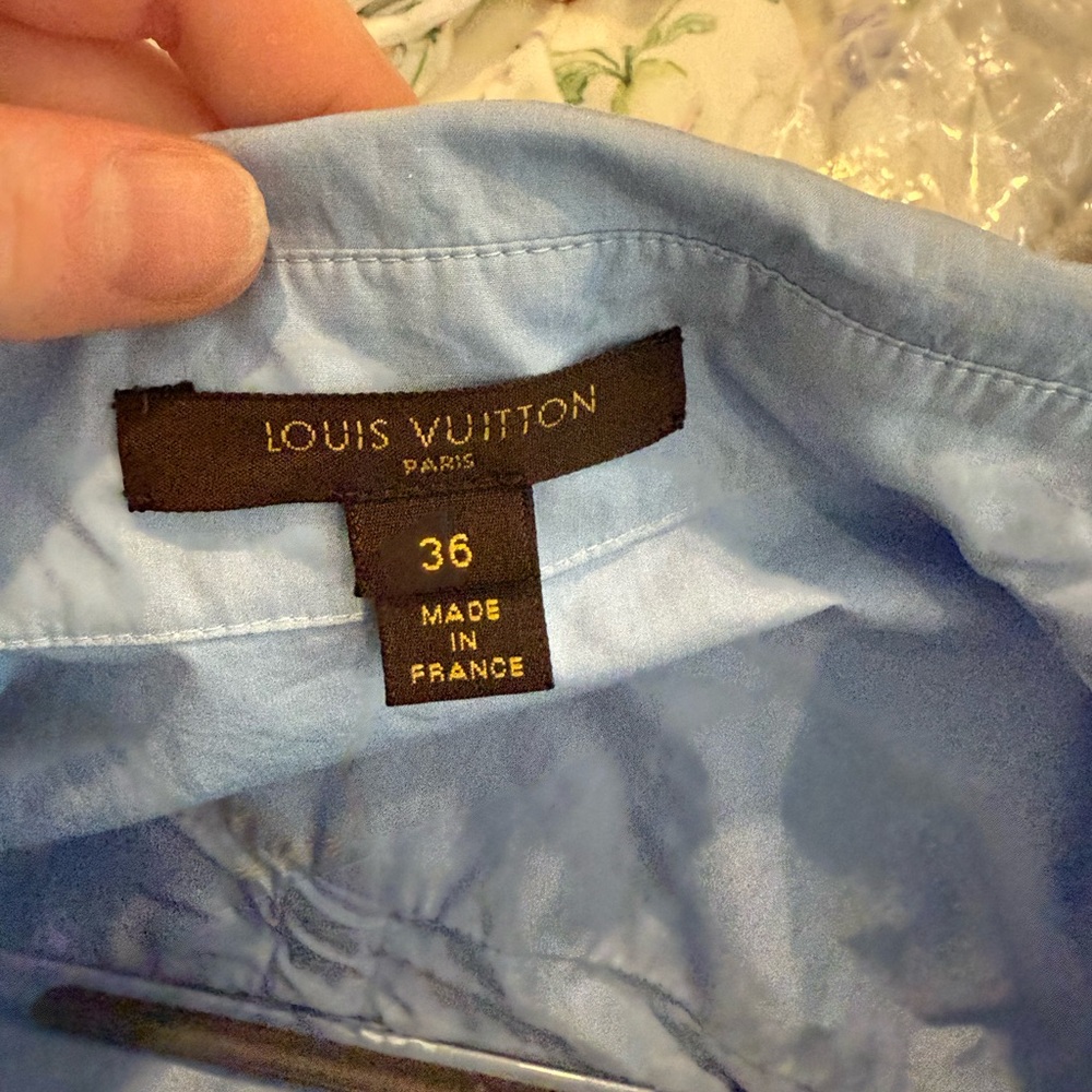 ***SOLD*** Louis Vuitton Blue Shirtdress- Spring 2007 Runway - Picture 3 of 8